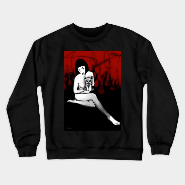 Demon Girl Crewneck Sweatshirt by BSKR